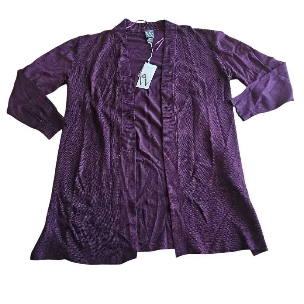 Worthington womens Sz XXL merlot cardigan